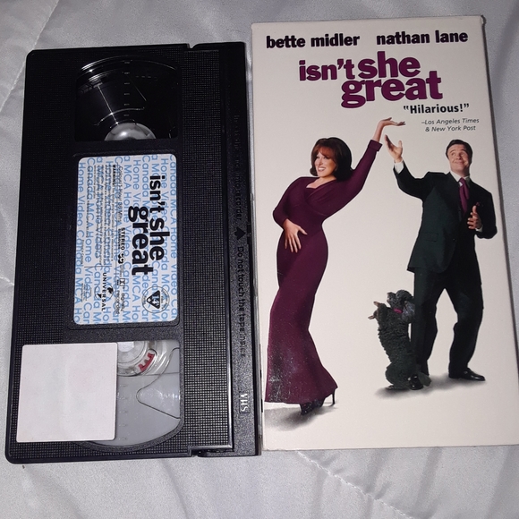 6/$15 Isn't she great universal VHS video tape - Picture 4 of 4